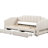 Extendable Twin Xl To King Daybed With Led And Storage Drawers, Beige, Solid Pine Frame Size Upholstered Daybed, In , Two Good For Guest Accommodation-499184533