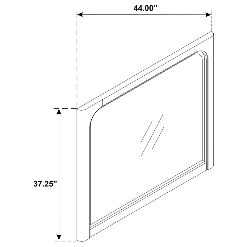Miroir de commode Solano
