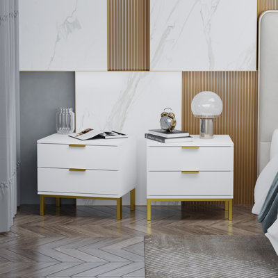 Jawahir 2 - Drawer Iron Nightstand