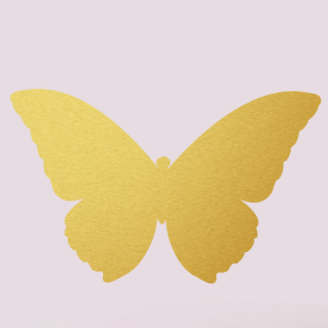 Adhésif décoratif papillon, Or