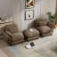 Canapé d'angle 2 places avec pouf amovible-367335574