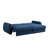 Coddle® Optic Queen Size Convertible Sleeper Sofa with USB-A/C & AC Power Ports in Performance Velvet Fabric-125151128