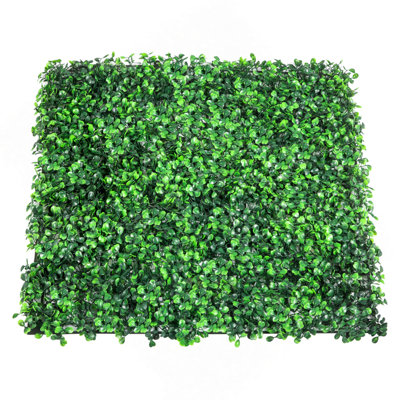 12PCS 20X20inch Artificial Boxwood Panels,Boxwood Hedge Wall Panels,Artificial Grass Backdrop Wall 1.6",Privacy Hedge Screen UV Protected For Outdoor Indoor Garden Fence Backyard