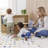 ECR4Kids 2-Shelf Mobile Single-Sided Storage Cabinet, Classroom Furniture-98788215