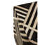 Fawne 40cm Wide Genuine Leather Square Abstract Pouffe Ottoman