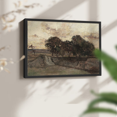 Paysages rétro-CLX-reproduction encadrée