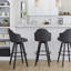 Tabouret de bar à hauteur fixe avec pivot-1956722574