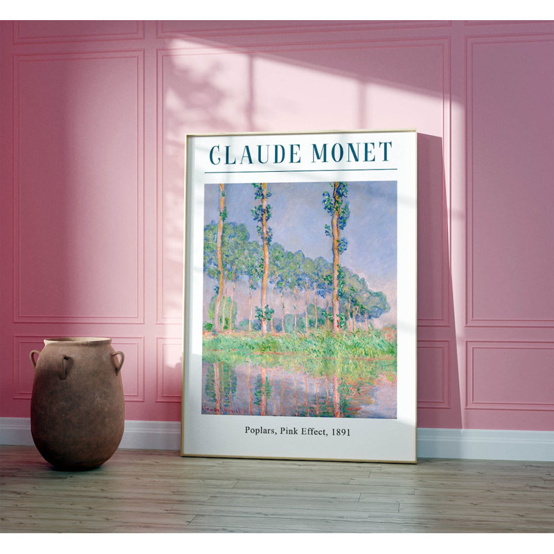 Claude Poster, Poplars - No Frame Print, 29cm H x 21cm W x 1cm D