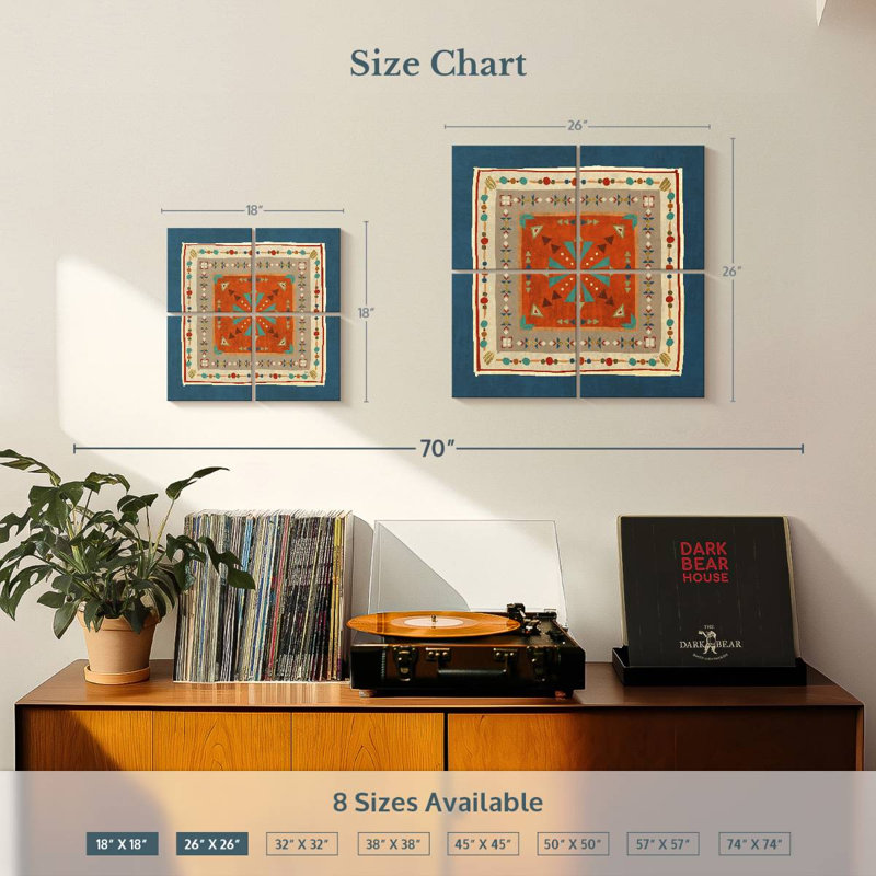 Lelar Southwest At Heart Tile V, H 26 po x l 26 po
