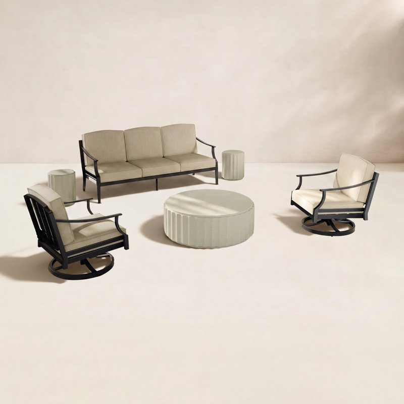 Ensemble de sièges d'extérieur en aluminium Tamarin