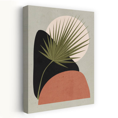 Boho Desert Palm Abstract Minimalist Modern Palm Nature Tropical Wall Art Print