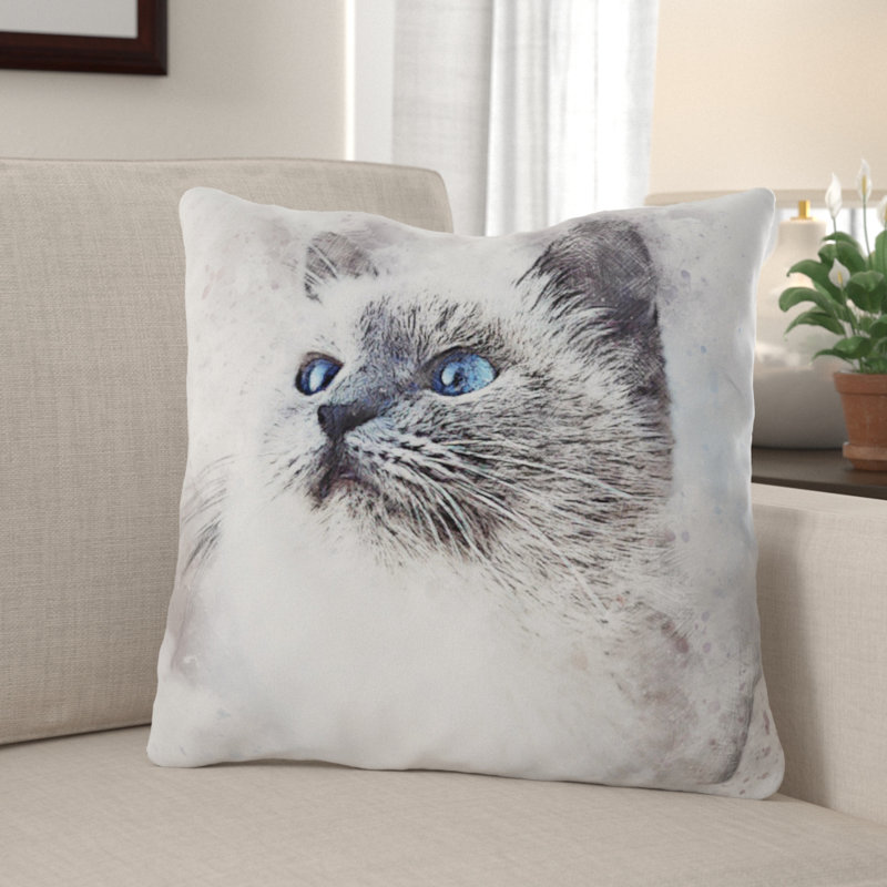 Cronan Outdoor Reversible Throw Pillow, Microsuede, Indoor