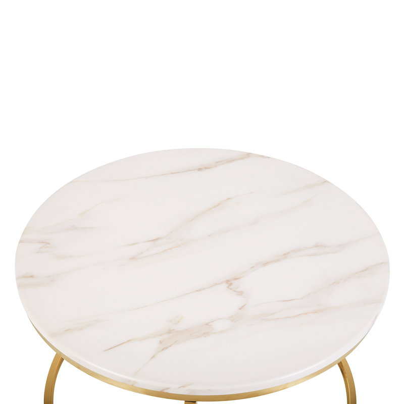 Rugeley Drum Coffee Table, Gold