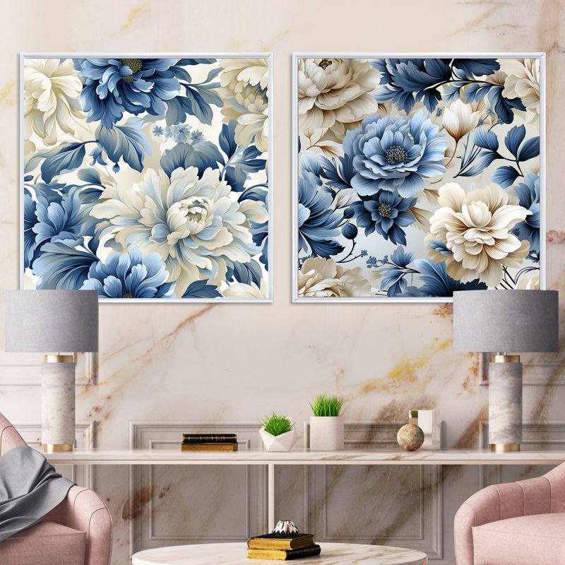 Coastal Tranquility Victorian, Cadre flottant blanc, H 30 po x l 61 po