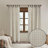 50x84" Plaid Tab Top Curtain Panel with Fleece Lining
