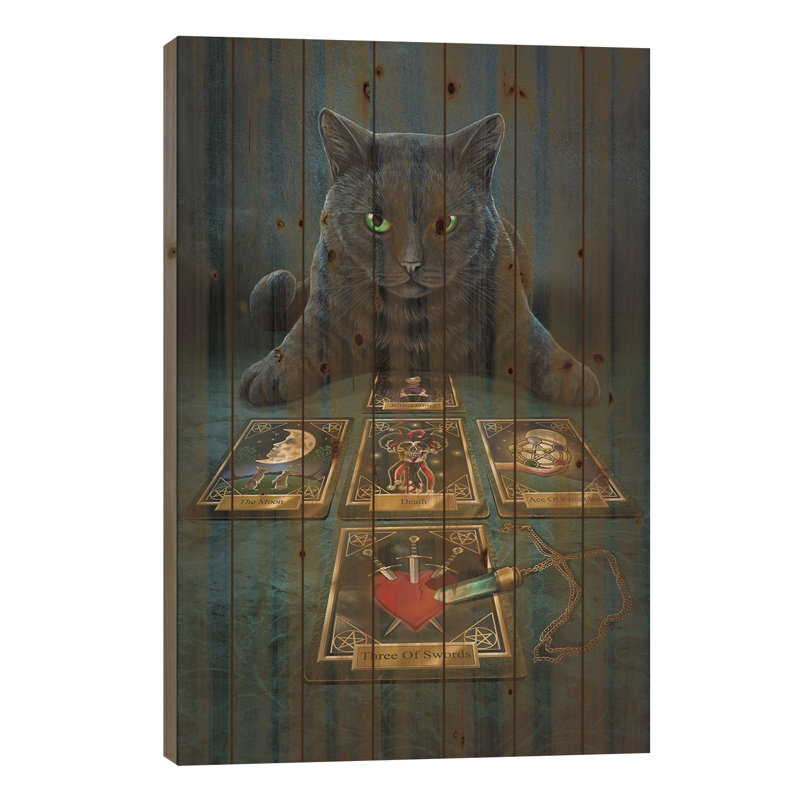 Le médium sur bois par Lisa Parker, impression graphique, H 26 po x l 18 po x P 1,5 po