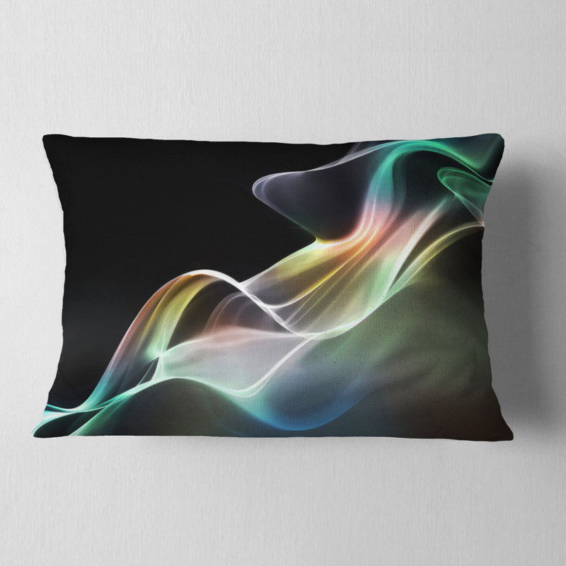 Abstract Smoke Reflection - Abstract Printed Pillow