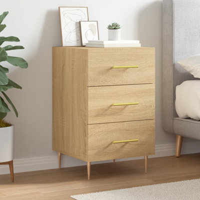 Jariel 40cm W Iron Bedside Table