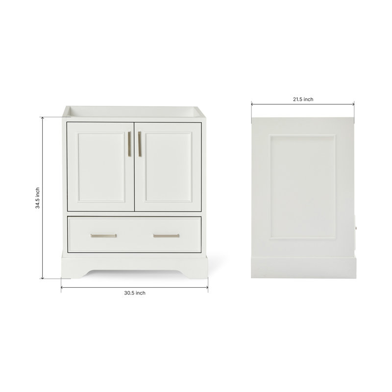 Peightyn 30.5'' Single Bathroom Vanity Base Only, White
