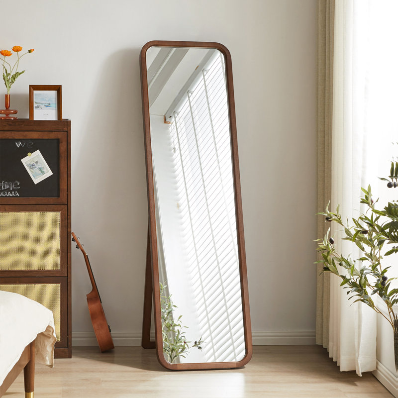 Full Length Mirror, Solid Beech Wood Frame Floor Mirror