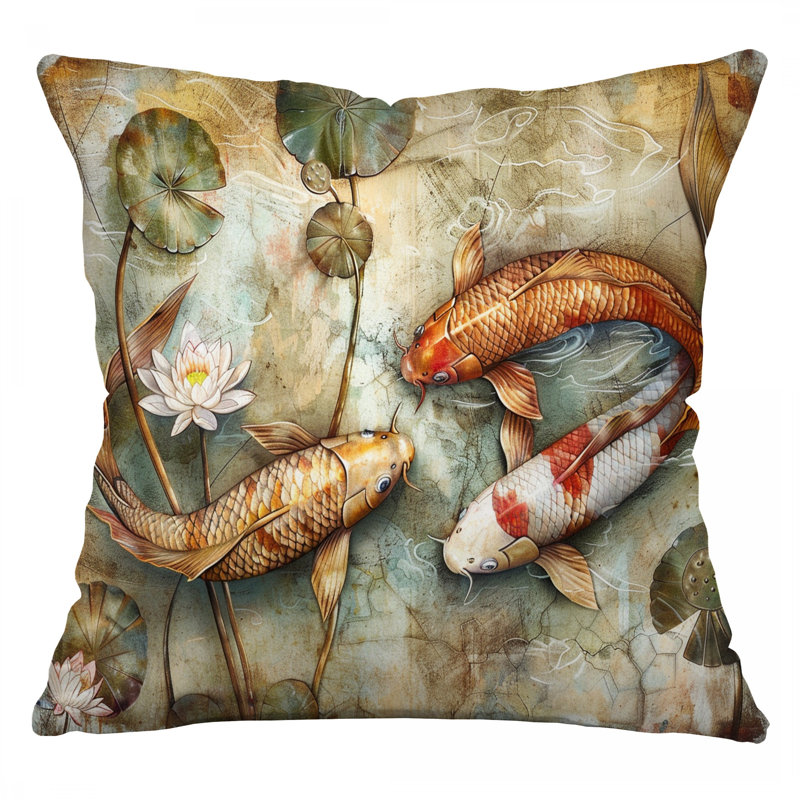 Coussin Fish, H 18 po x l 18 po