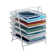 Mind Reader 5-Tier Paper Tray, Desktop Organizer, File Storage, Workspace, Office, Metal Mesh, 11.75"L x 14"W x 15"H