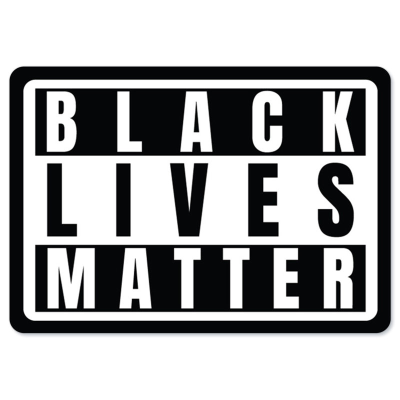 BLM Sign - Black Lives Matter/BLM2, 12" H x 18" W x 0.75" D