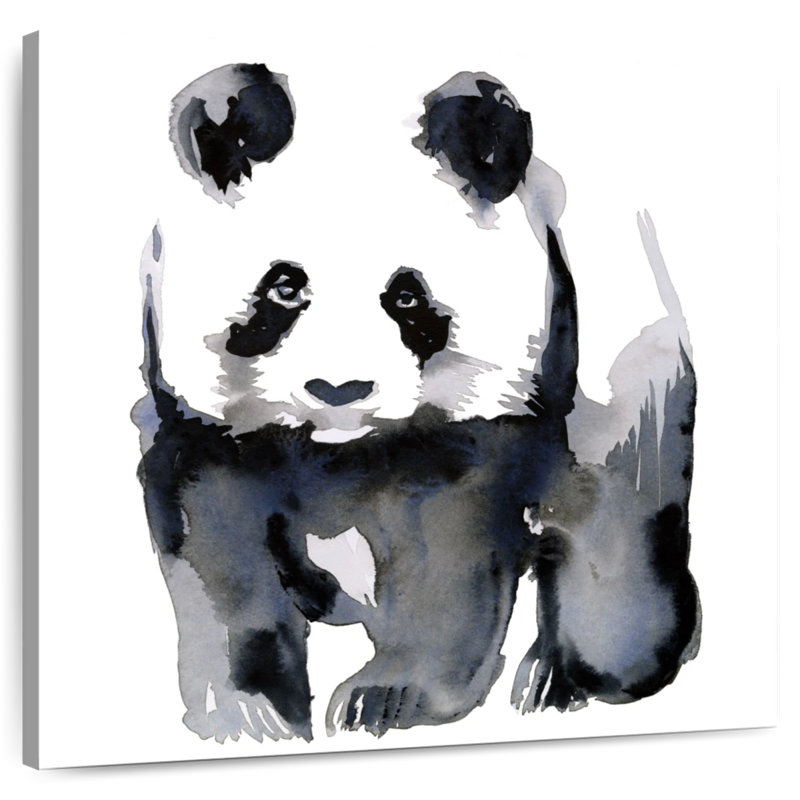 Brampt Panda Illustration, 10" H x 10" W