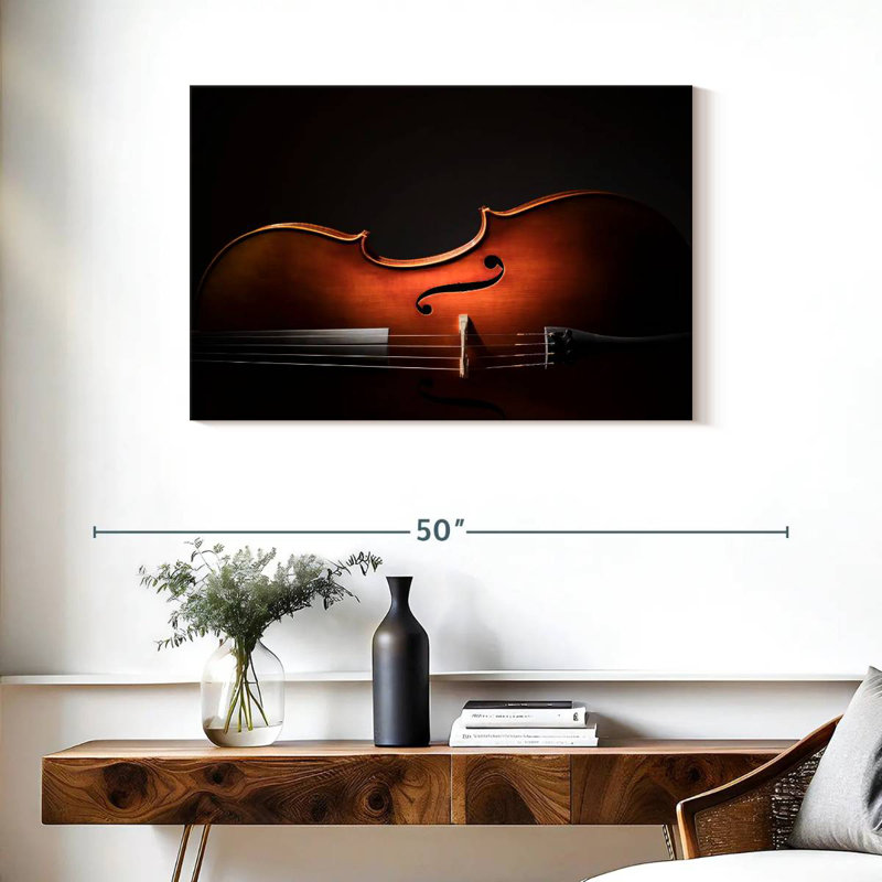 Abarca Cello Curves, 24" H x 36" W