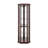 Lighted Corner Curio Cabinet - Elegant Glass Display Case With Built-In Lighting For Living Room & Bar Storage-1265691211