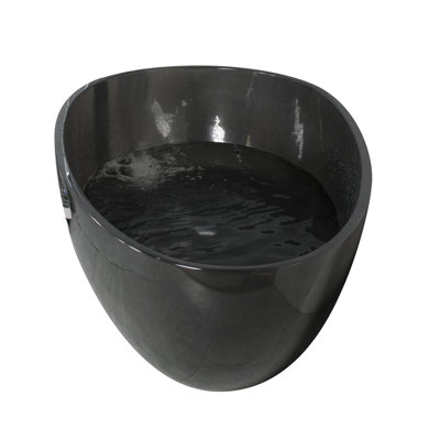 67.8 " L x 34 " W Undermount Soaking Solid Surface Bathtub