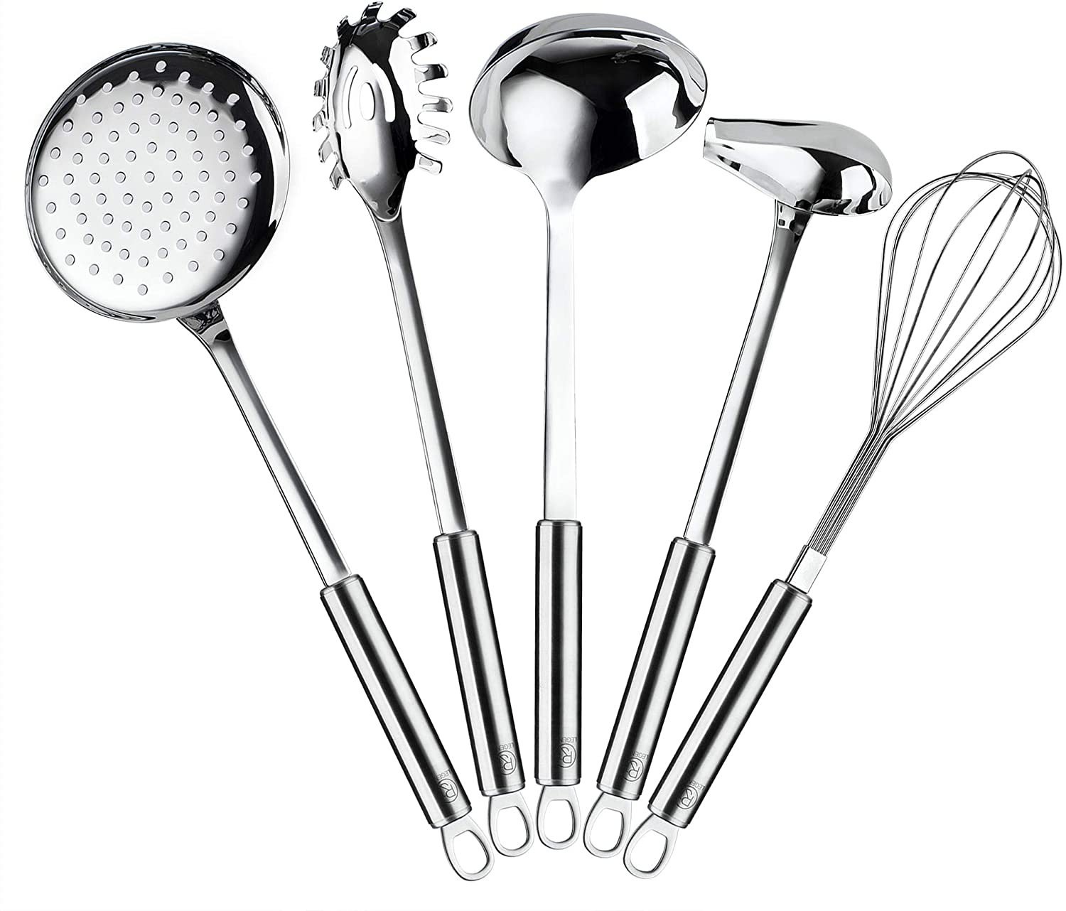 3pcs/set 304 Stainless Steel Kitchen Utensil Set, Including Soup Ladle And  Strainer