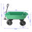 Camion à benne basculante pliable en poly avec cadre en acier, 10 pouces. Pneumatique, capacité de 300 livres, caisse de camion de 75 litres-123115746