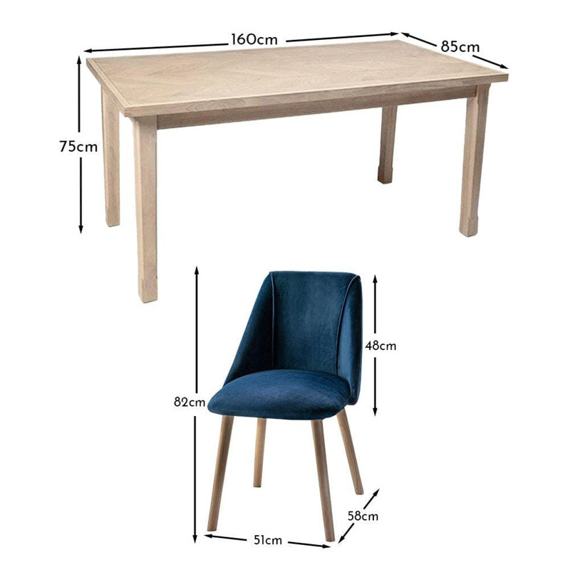 Culebra ELLA Dining Set, Blue