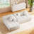 Fully Compressed Modular L-Shaped Sofa Set With Reversible Chaise & Tufted Back-1520094348