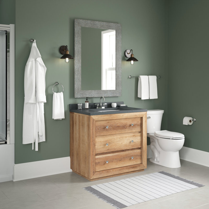 Barre à serviettes murale Precept 1, Chrome poli, H 1,97 po x L 19,97 po x P 2,86 po