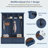 55.9" Farmhouse Hall Tree with Storage Bench, 2 Drawers & Coat Rack, Blue-1465578764