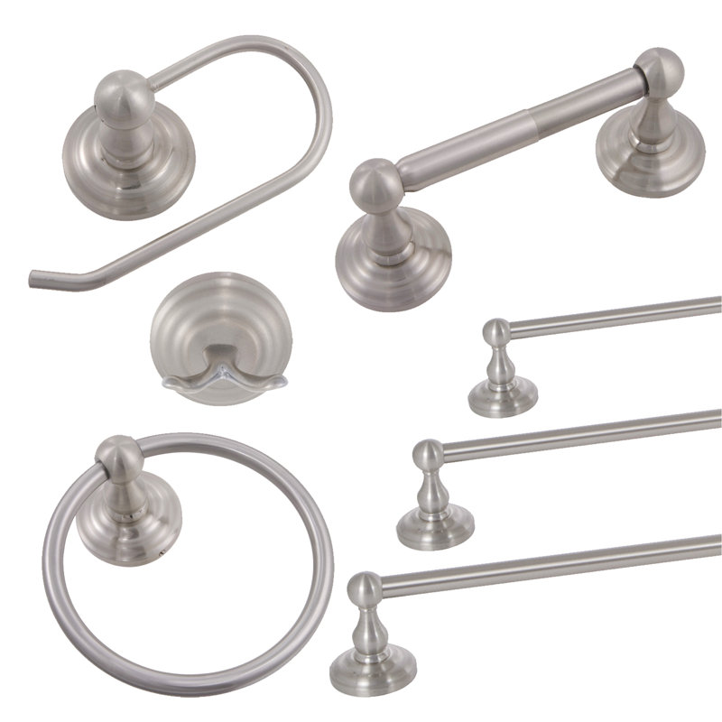 600 Series 1 Towel Bar, Satin Nickel, 2.75" H x 18" W x 2.5" D