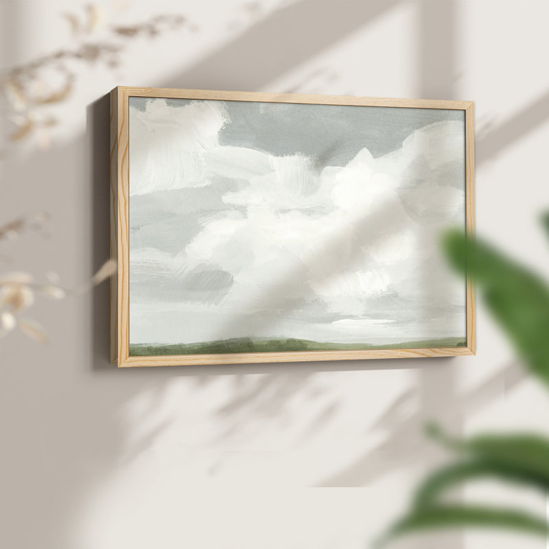 Gris pierre ciel I - impression encadrée - réarmable, Naturel, H 16 po x l 20 po