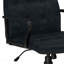 Chaise de bureau pivotante bleue vieillie