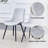 Upholstered Dining Chair with Carbon Steel Legs (Set of 4)-124579587-124568716