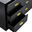 Commode horizontale 9 tiroirs Simple Style