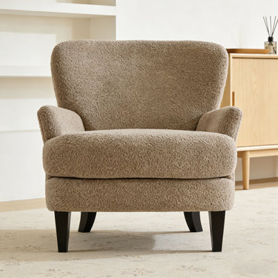 Boucle Upholstered Club Chair