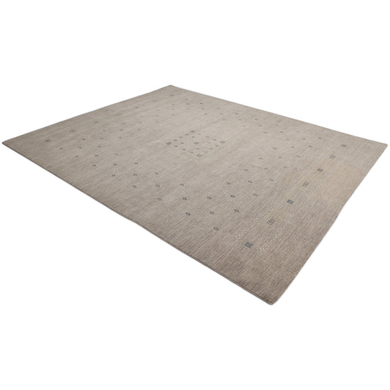 Simi Geometric Area Rug, Rectangle 6' x 9', Taupe