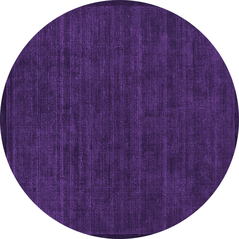 Tapis mauve Mid-Century Modern 426, Rond 5 pi