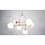Impressive 6-Light Antique Brass Chandelier