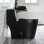 Toilette allongée une pièce à double chasse 1,28GPF Greta (siège inclus)