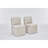 Modern Linen Upholstered Armless Dining Chair Set With Casters And Storage - Set Of 2, Beige
