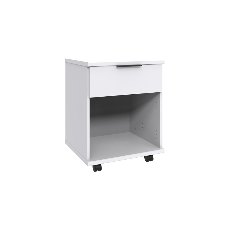 Rashiya 46cm Wide 1 -Drawer Mobile File Cabinet, White