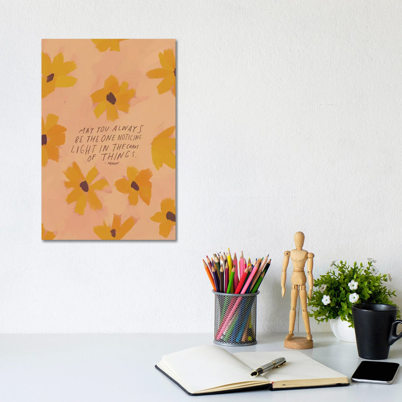 Light In The Chaos Of Things by Morgan Harper Nichols - Wrapped Canvas Painting, 20.32 cm H x 30.48 cm W